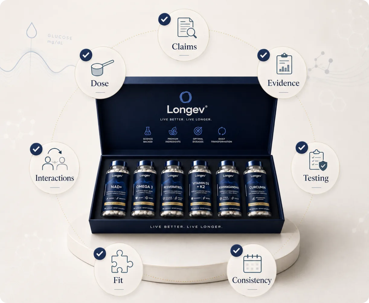 The six Longev formulas with the seven checks to make